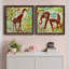 Bali girafe - ensemble de 2 peintures sur toiles-1774620907-1774620908