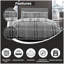 Soft Checked Duvet Cover Set with Pillowcases, Polycotton, Light weight Bedding-35845378-35845377