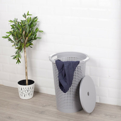 Plastic Laundry Bin with Handles