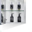 Armoire à pharmacie 15 po x 26 po avec miroir réglable et fixation murale en aluminium pour salle de bain