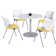 Mode Round Breakroom Table Set With 4 Kool Stacking Chairs