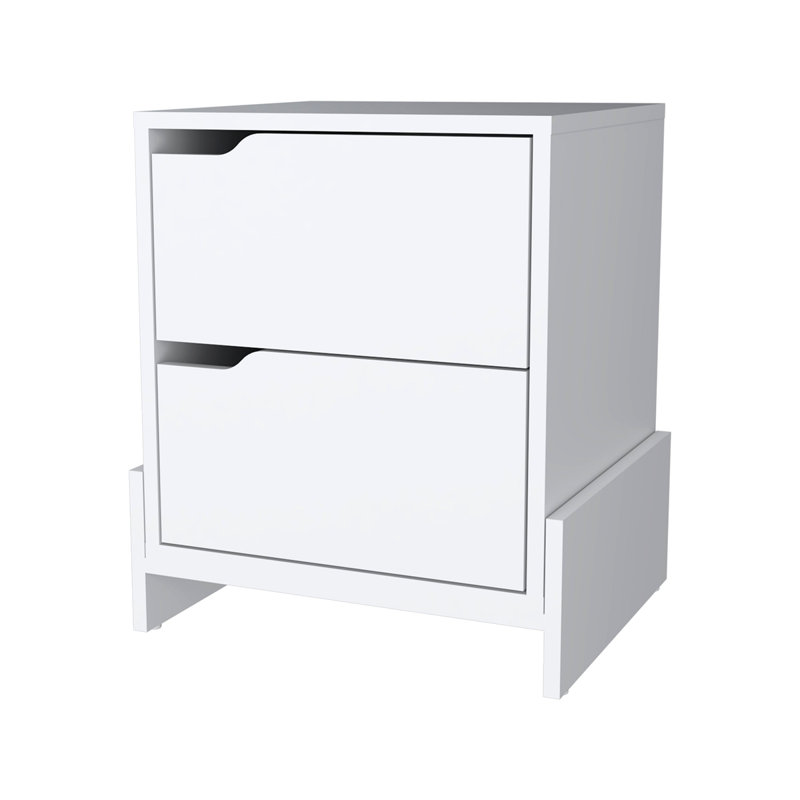 Ralston 2-Drawer Nightstand, White