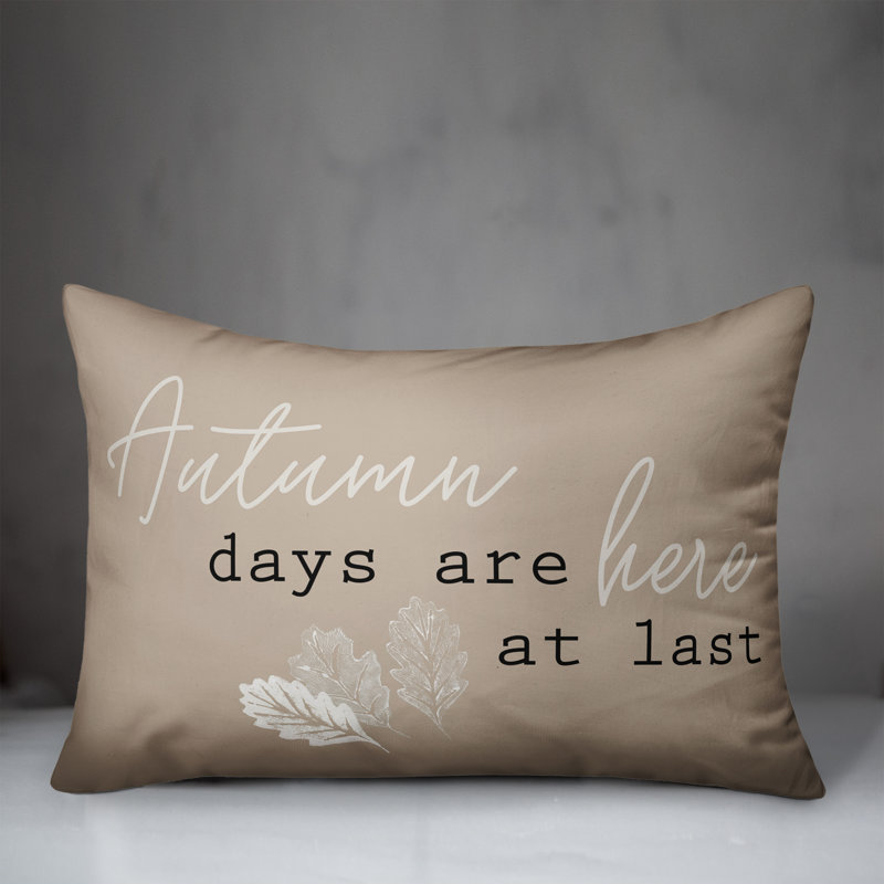  Housse et insert d'oreiller rectangulaire Autumn Days at Last