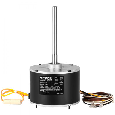 Condenser Fan Motor K55HXJKL-2918, 51-23055-11, 1/5 HP 208-230V, 1075RPM, OEM Standard Upgraded Replacement Condenser Motor Reversible Rotating, Explosion-proof CBB65 5μF/370V Capacitor