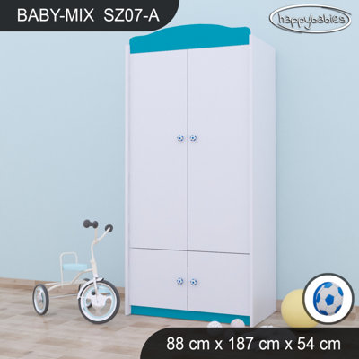 Baby 4 Door Wardrobe