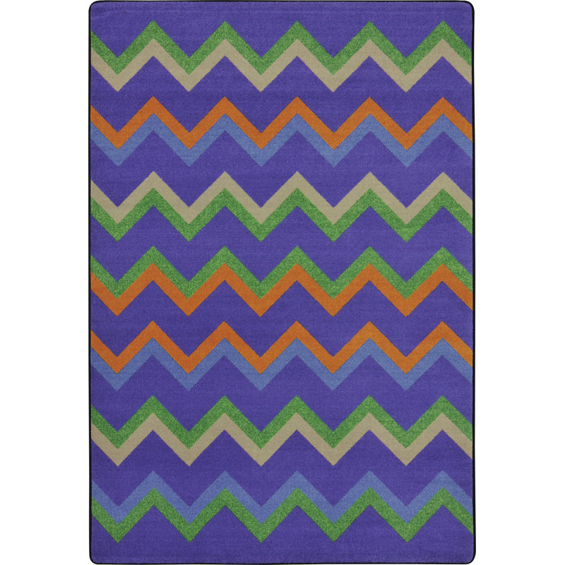 Sonic© Chevron Indoor Rug, Rectangle 5'4" x 7'8"