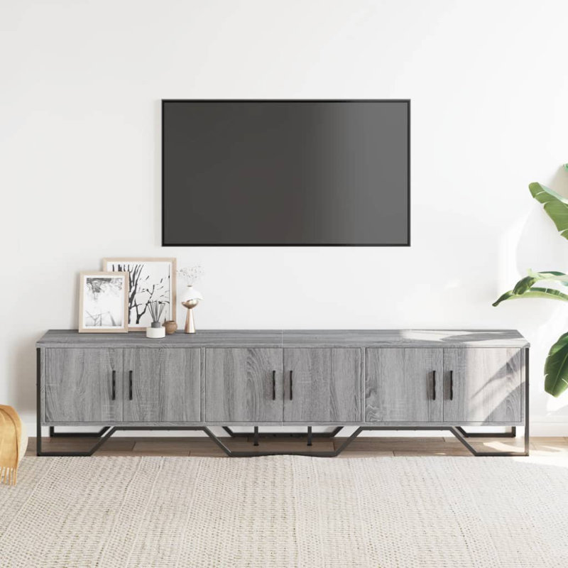 Alexica Unfinished TV Stand, Grey Sonoma, 180cm