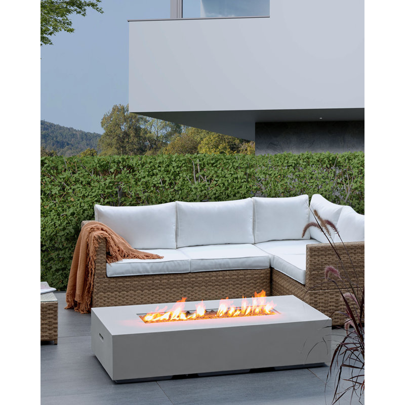 PAVO II Rectangle Propane Smokeless Fire Pit