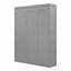 Grand lit escamotable mural avec tablettes