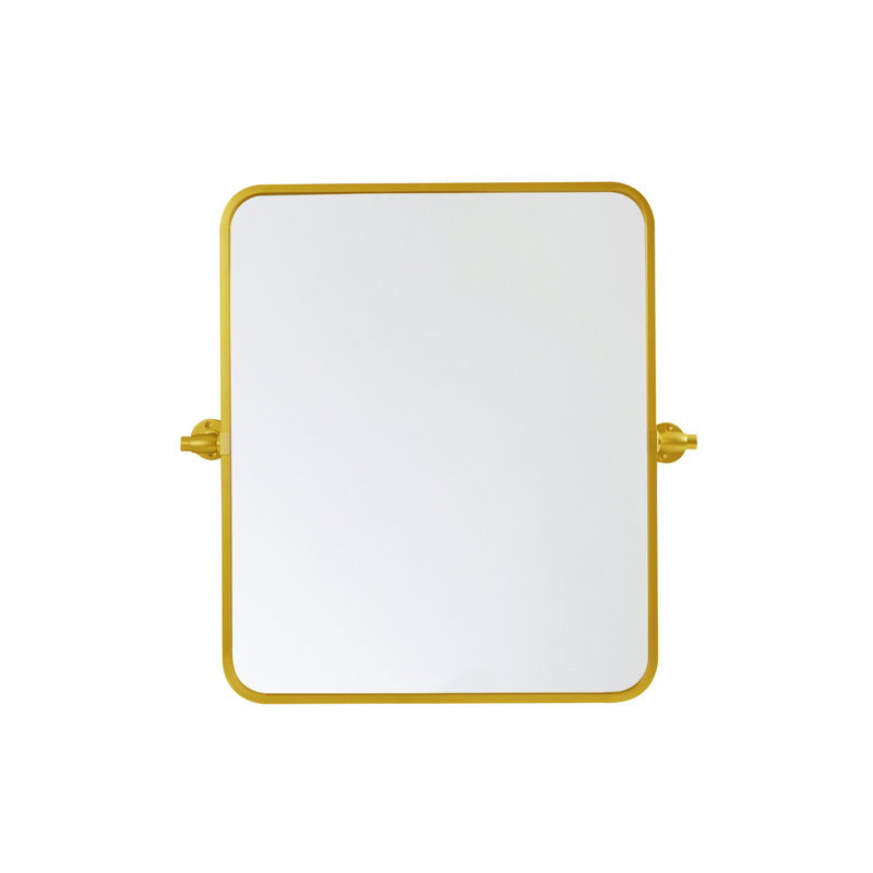 Belfield Metal Wall Mirror, Gold, 20" x 24"