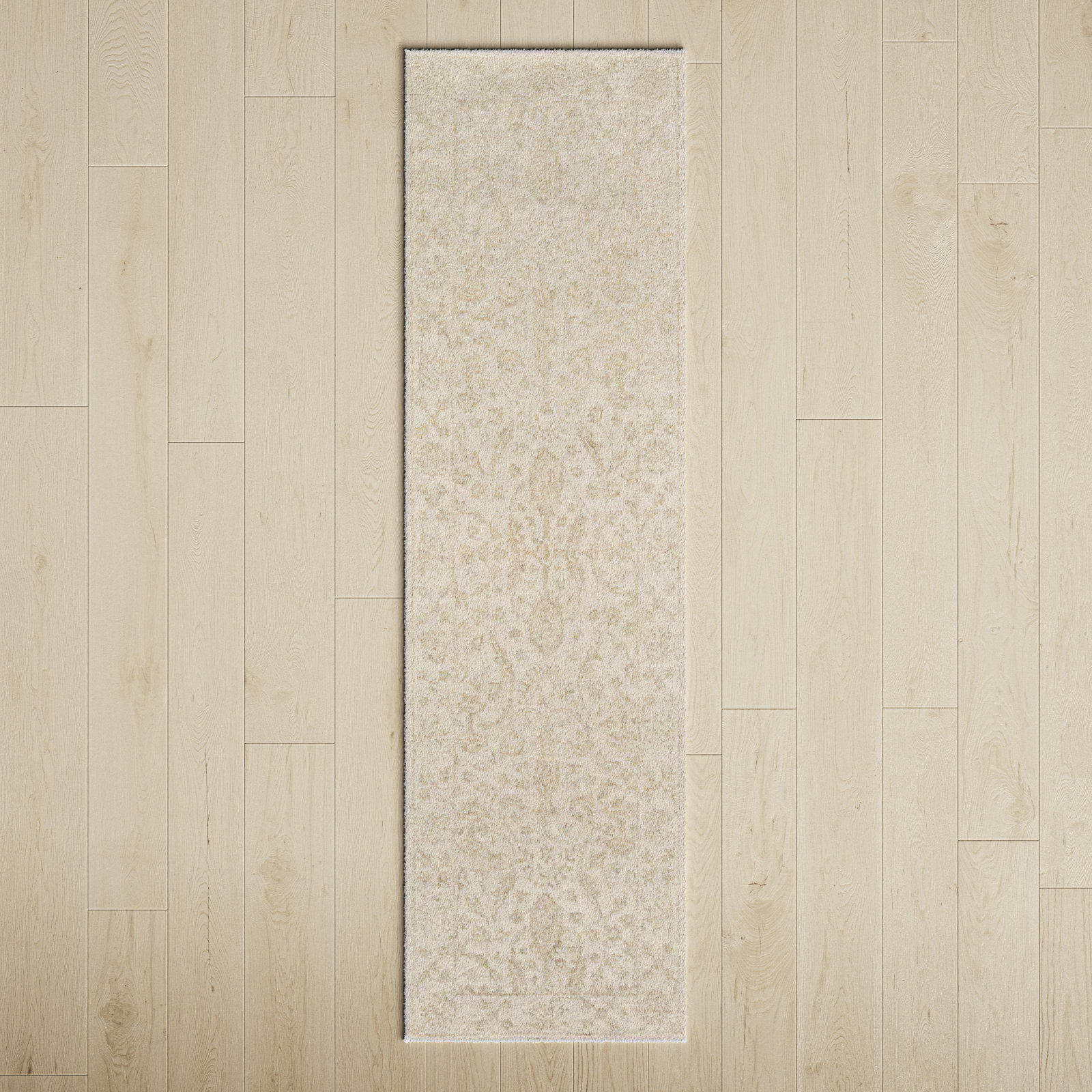 Cece Hand Tufted Wool Beige Rug, Runner 2'3" x 8'