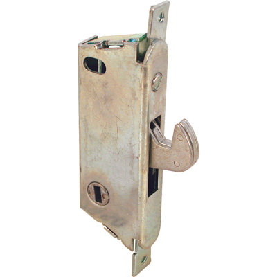 Prime-Line 3-11/16 in., Mortise Lock with Vertical Keyway, Round Faceplate (Single Pack)
