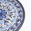 Table d'appoint de patio, bleu et noir