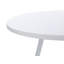 Tables d'appoint blanches rondes en métal - ensemble de 3