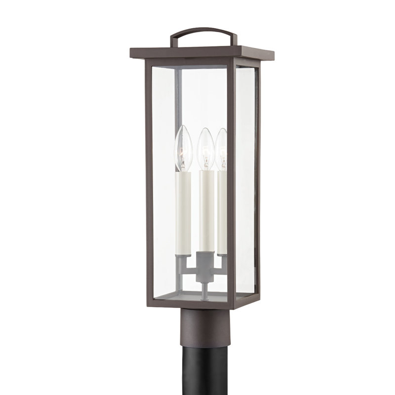 Eden 3 Light Post, Textured Bronze