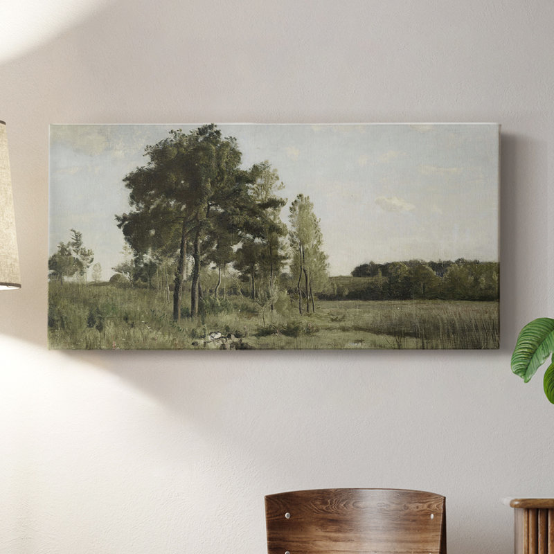 Série paysage - DCCDXV - Toile tendue avec châssis - Prêt à être accroché, H 16 po x l 32 po