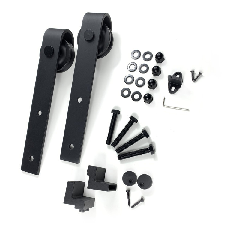 Black Rustic Classic Design Roller Set  Only For One Door use
