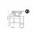 Italian style creative indoor dressing table