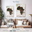 Home Home Carte du Continent africain en bois sur toile-557337924