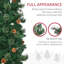 Arbre de Noël artificiel 7,5 pi avec base en métal