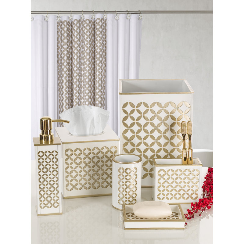 Diamond Lattice Resin Open Waste Basket
