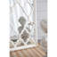 24 "x 60" miroir de plancher blanc patiné, miroir complet pour le salon de la chambre à coucher de la salle de bain