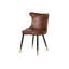 111.76cm H Tufted Upholstered Side Chair in Brown
