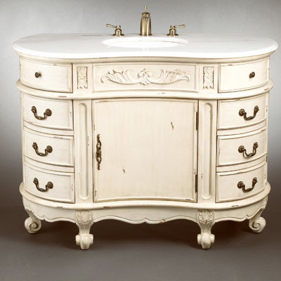 48'' Single Bathroom Vanity with Stone Top