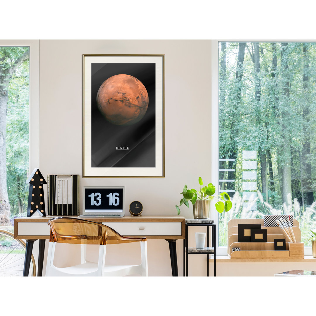 Gerahmtes Papierbild The Solar System Mars