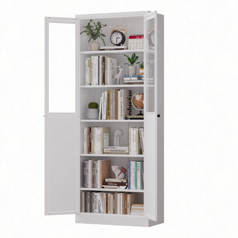 Armoire de cuisine 72 po en métal avec portes et tablettes, grand organisateur de rangement réglable robuste, armoire autoportante sans outil pour le salon, la salle de bain