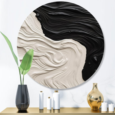" Black White Marbled Dreamscape II "