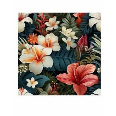Impression florale florale hawaïen