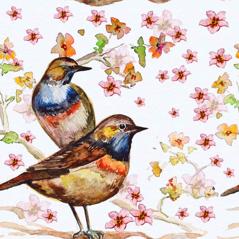 Bird - Wrapped Canvas Print, 76cm H x 76cm W x 3.8cm D