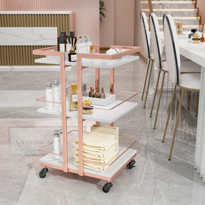 Raghnall Metal Bar Cart