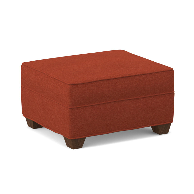 Repose-pieds rectangulaire large de 26 po Phillips, Noyer Montana, Cendre antique