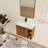28'' Wall-Mounted Single Bathroom Vanity With Ceramic Vanity Top