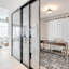 Cloisons 3 pièces en verre transparent - Portes coulissantes - Portes de placard-96886289-55388207