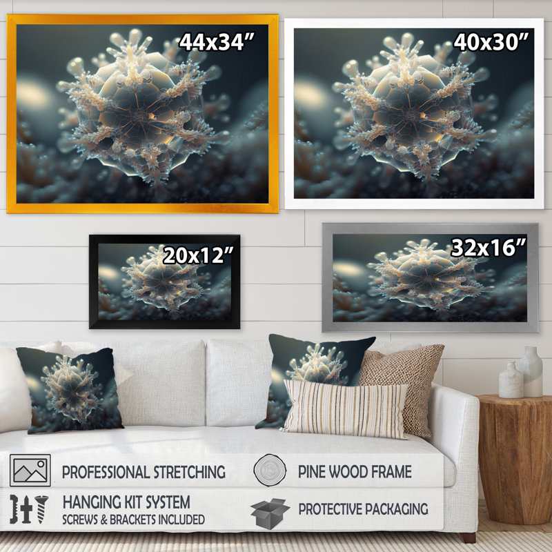 «Benevolence Water Crystal IV», reproduction d'art sur toile, Noir, L 20 po x H 12 po