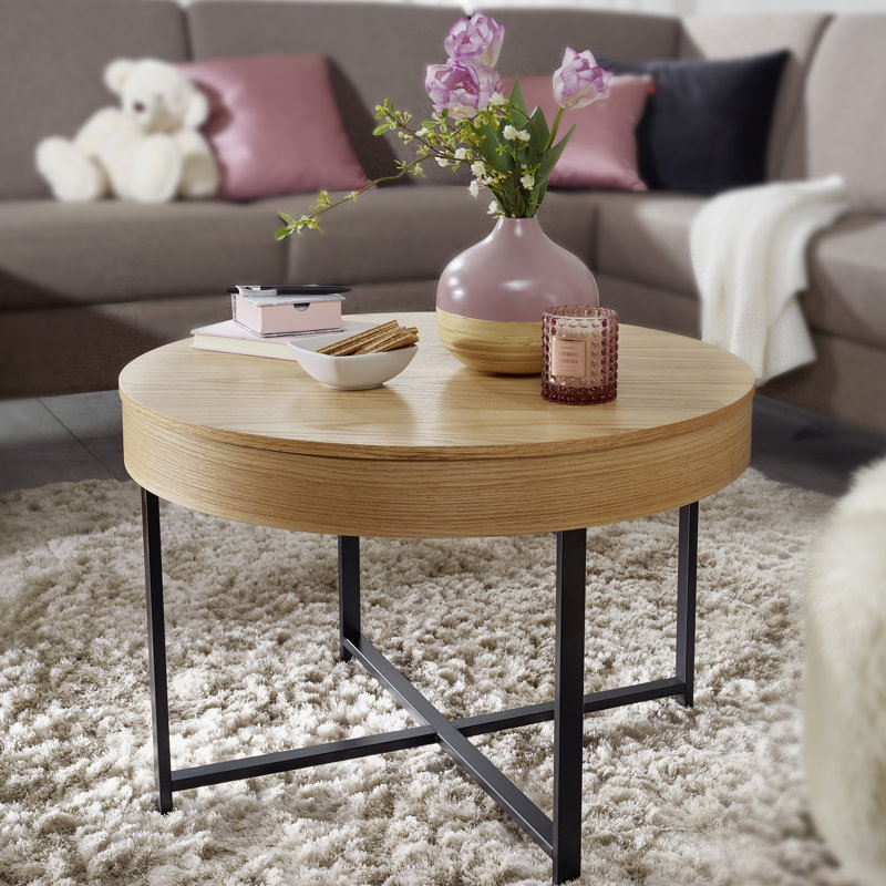 Roger Cross Legs Coffee Table with Storage