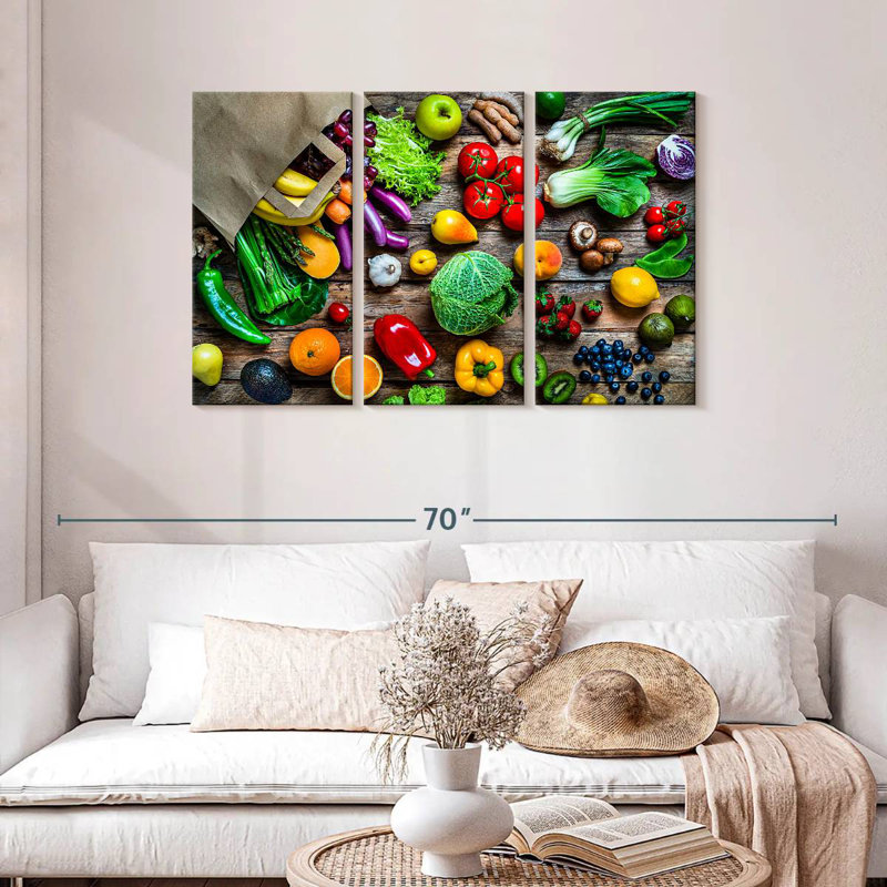 Yarlin, fruits et légumes, H 28 po x l 45 po