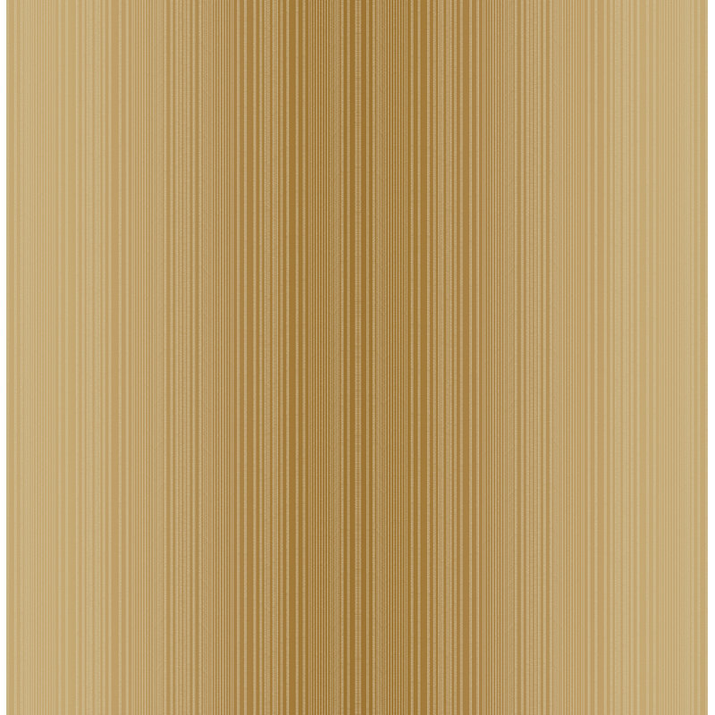 Papier peint à rayures ombrées Seabrook Designs, Orange ; doré