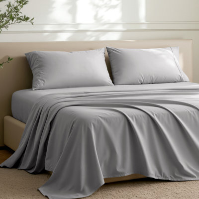 Ensemble de draps en microfibre avec taies d'oreiller