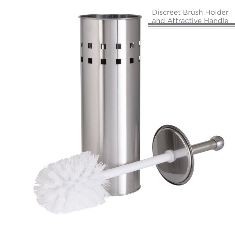 Bath Bliss Grey Plastic Toilet Brush Holder in the Toilet Brush Holders  department at