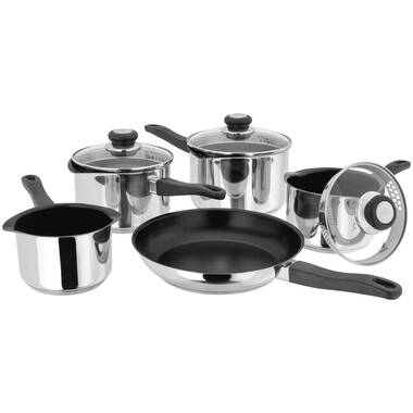 Saflon Stainless Steel 8 Piece Cookware Set