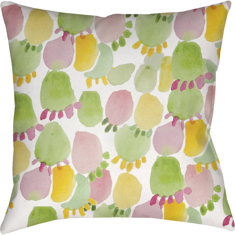  Prickly Indoor/Outdoor Throw Pillow, 20" H x 20" W x 5" D