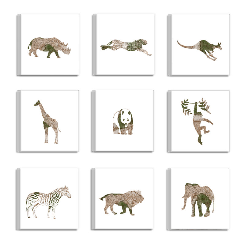 " Map Animal Adventure Safari " by Daphne Polselli 9 - Pieces