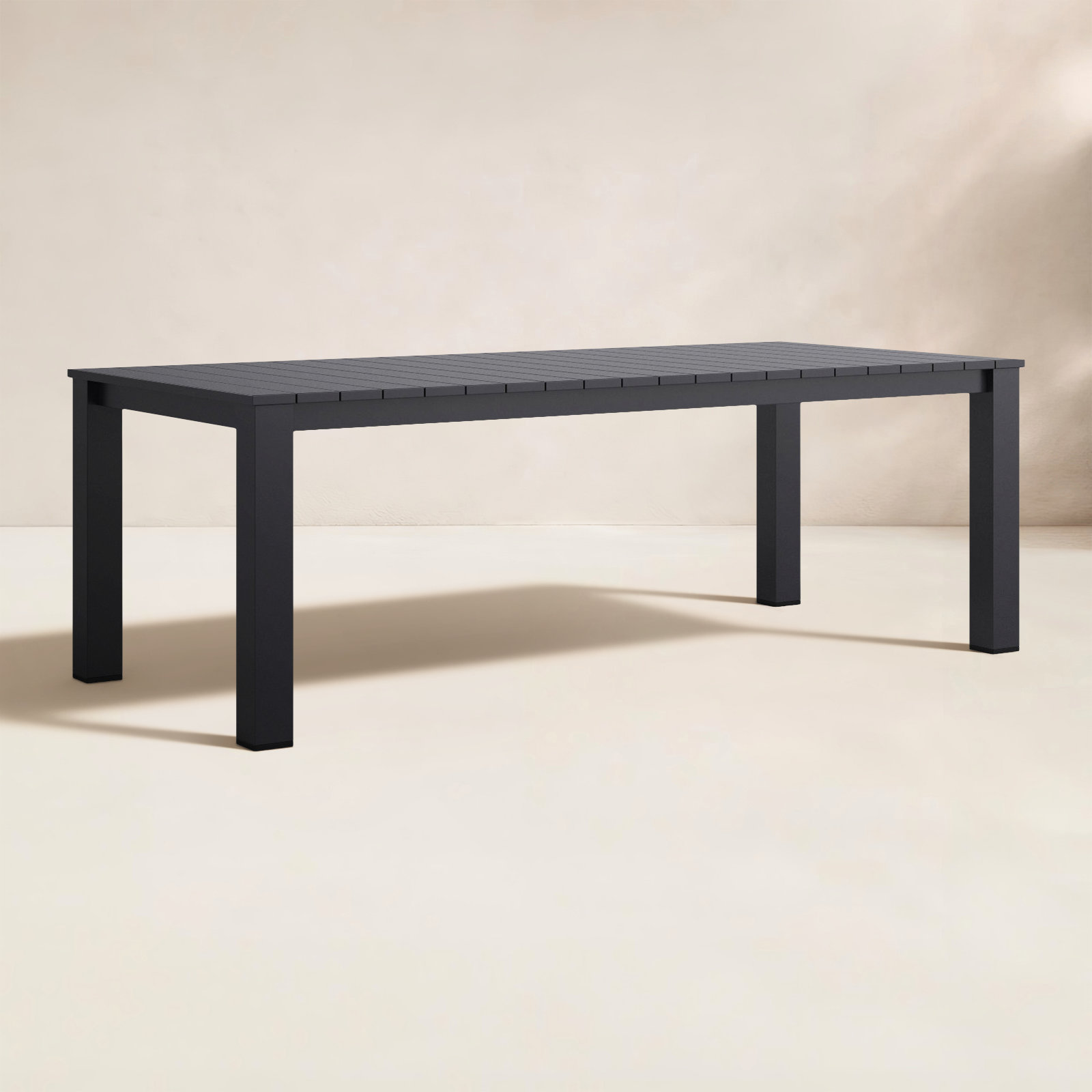 Ammelie 87" Patio Dining Table, Gray