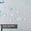 Blue Waterproof Shower Curtain,Shower Curtains for Bathroom with 12 Hooks-130012062