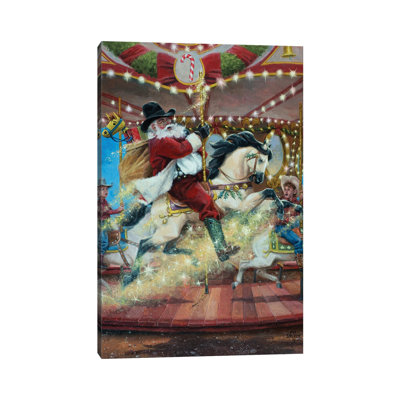 Merry Go Round by Jack Sorenson - Wrapped Canvas Print