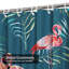 Rideau de douche en tissu exotique avec 12 crochets-1695535545